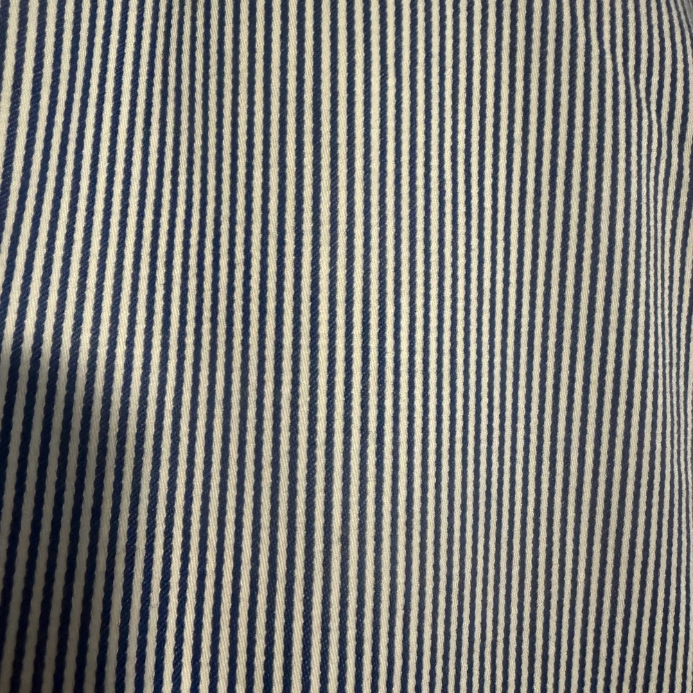 Talbots Blue and White Striped Wide Leg Nautical Crop Pants 16P NWT - Picture 2 of 11